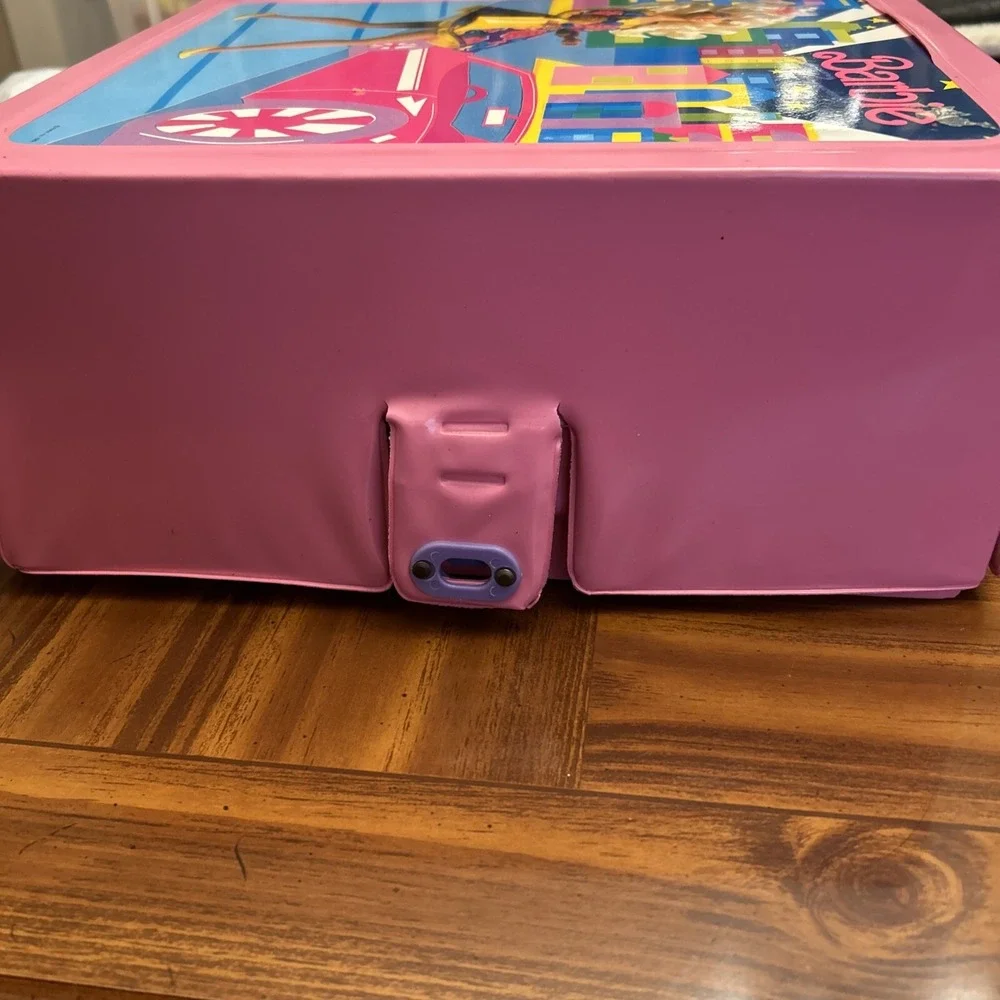 Barbie Large Pink Fashion Doll Carrying Case‎ or Trunk Nice Shape Vintage Soft